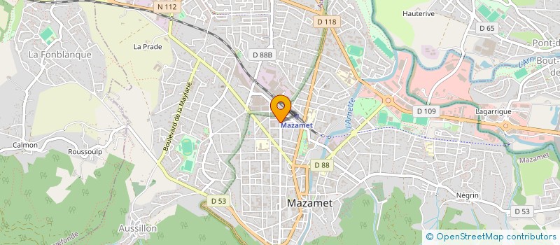 localisation de l'entreprise SKI CLUB DU LAC DE LA RAVIEGE  MAZAMET