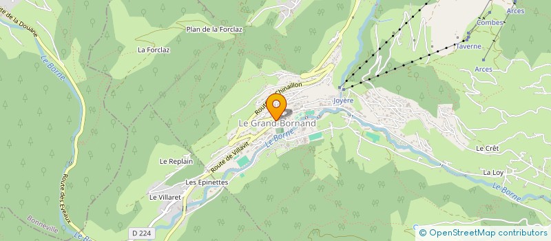 localisation de l'entreprise SKI CLUB GRAND BORNAND à LE GRAND-BORNAND