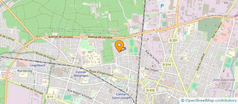 localisation de l'entreprise SKI CLUB HOHNECK COLMAR  COLMAR