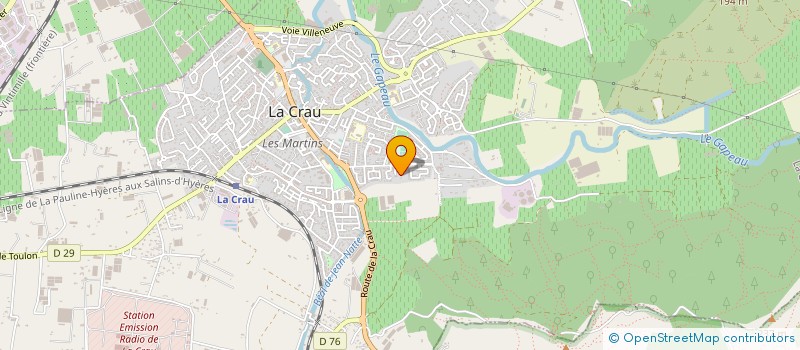 localisation de l'entreprise SKI CLUB LA CRAU  LA CRAU