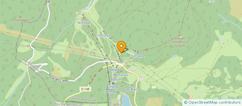 localisation de l'entreprise SKI CLUB LAC BLANC  LE BONHOMME