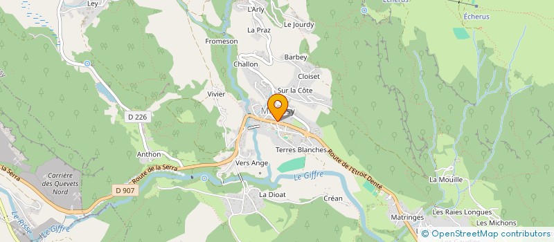 localisation de l'entreprise SKI-CLUB NORDIQUE PRAZ DE LYS - SOMMAND  MIEUSSY