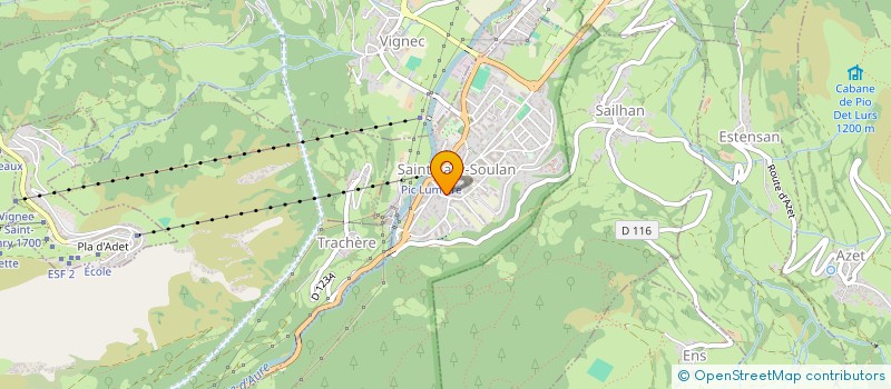 localisation de l'entreprise SKI CLUB SAINT LARY  SAINT-LARY-SOULAN