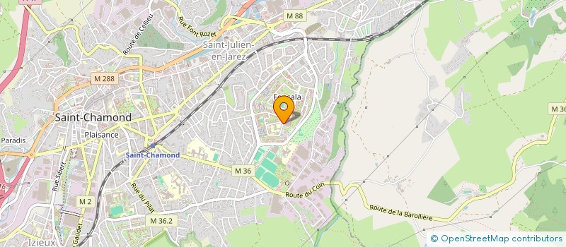 localisation de l'entreprise SKI CLUB ST CHAMONAIS  SAINT-CHAMOND