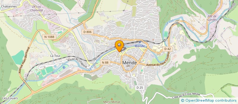 localisation de l'entreprise SKI CLUB TERRE DE RANDON  MENDE