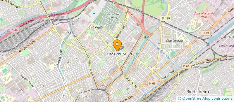 localisation de l'entreprise SKI CLUB TREH  MULHOUSE