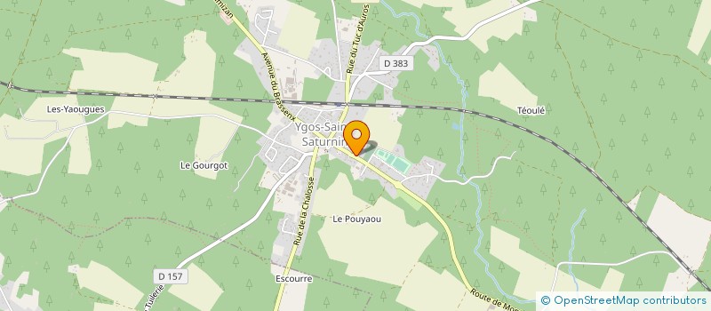 localisation de l'entreprise SKI CLUB YGOSSAIS  YGOS-SAINT-SATURNIN