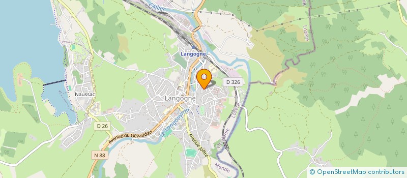 localisation de l'entreprise SKI DE FOND LANGONAIS  LANGOGNE