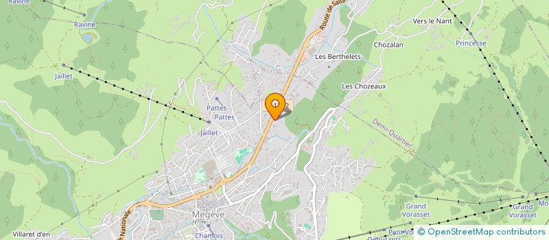 localisation de l'entreprise SKI DE RANDO MEGEVE  MEGEVE