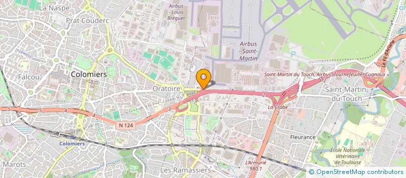 localisation de l'entreprise SKI LOISIRS AIRBUS OPERATIONS TOULOUSE  TOULOUSE