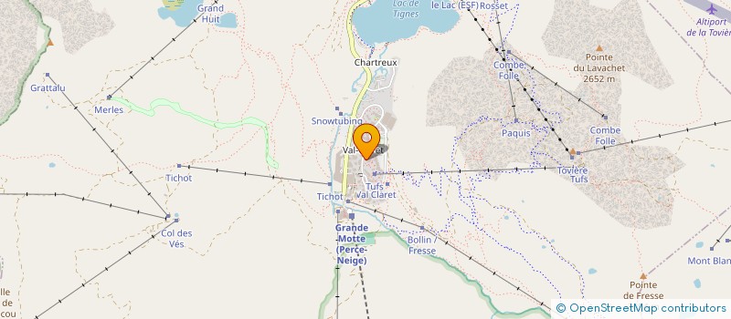 localisation de l'entreprise SKI POWDER à TIGNES