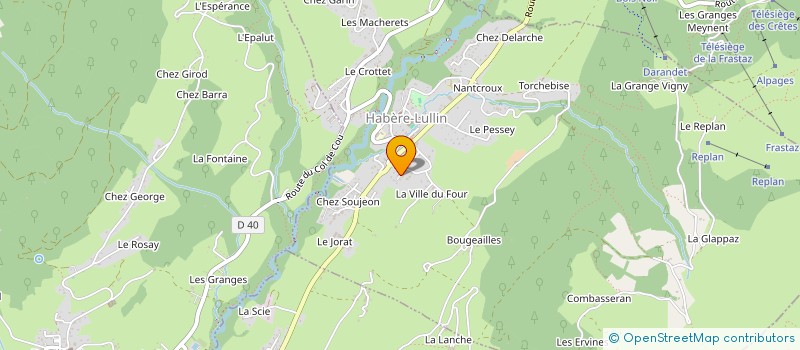 localisation de l'entreprise SKI RANDONNEE VALLEE VERTE  HABERE-LULLIN