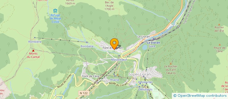 localisation de l'entreprise SKI SCHUSS à LAVEISSIERE