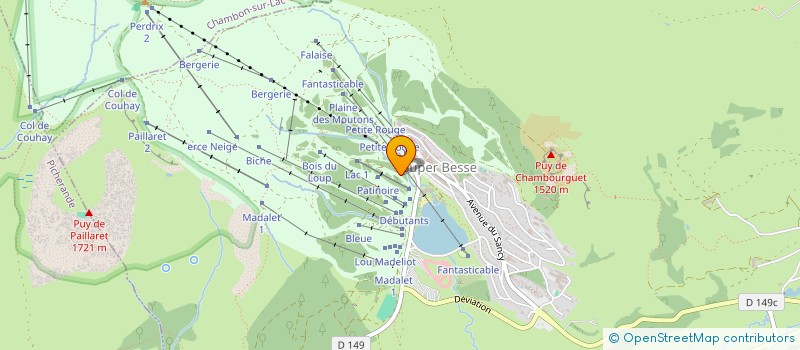 localisation de l'entreprise SKI-SELF  BESSE-ET-SAINT-ANASTAISE