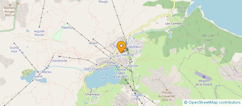 localisation de l'entreprise SKI TRADING  TIGNES