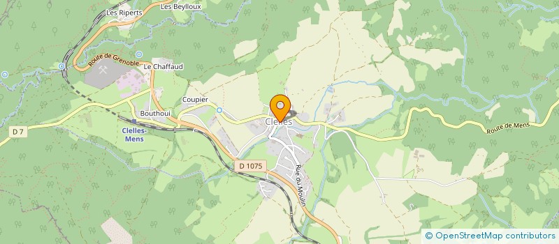 localisation de l'entreprise SKIEURS DU MONT AIGUILLE  CLELLES