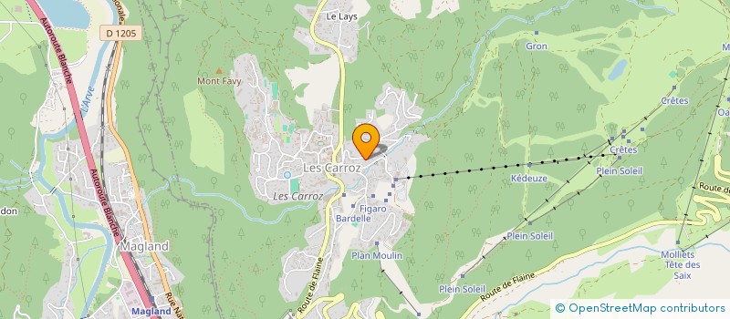 localisation de l'entreprise SKIFARI  ARACHES-LA-FRASSE