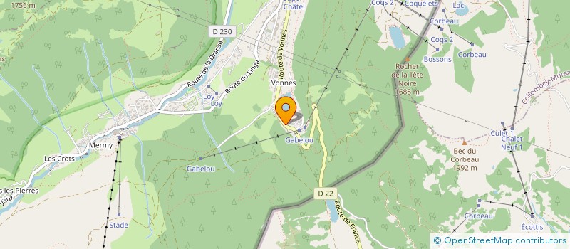 localisation de l'entreprise SKIHIRE2U  CHATEL