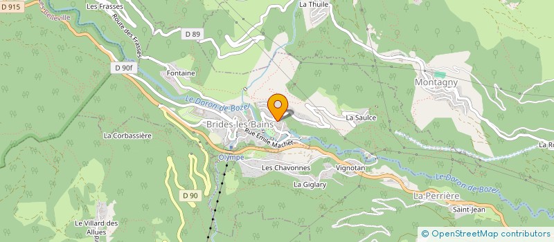 localisation de l'entreprise SKILAB  BRIDES-LES-BAINS