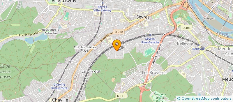localisation de l'entreprise SKILLPROB à SEVRES