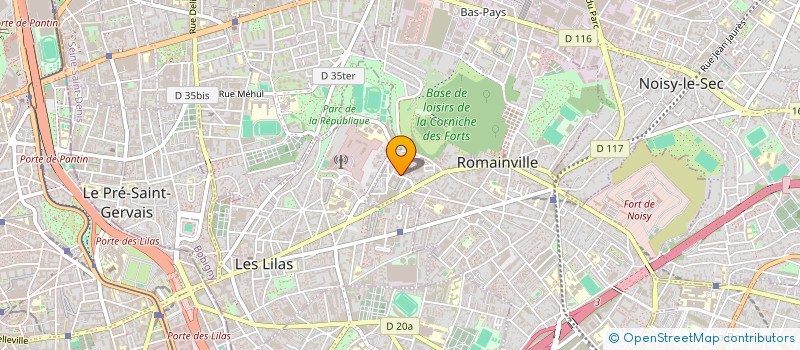 localisation de l'entreprise SKILLSQUARE à ROMAINVILLE