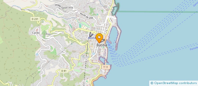 localisation de l'entreprise SKIN à BASTIA