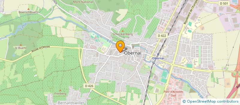 localisation de l'entreprise SKIN STUDIO AW  OBERNAI