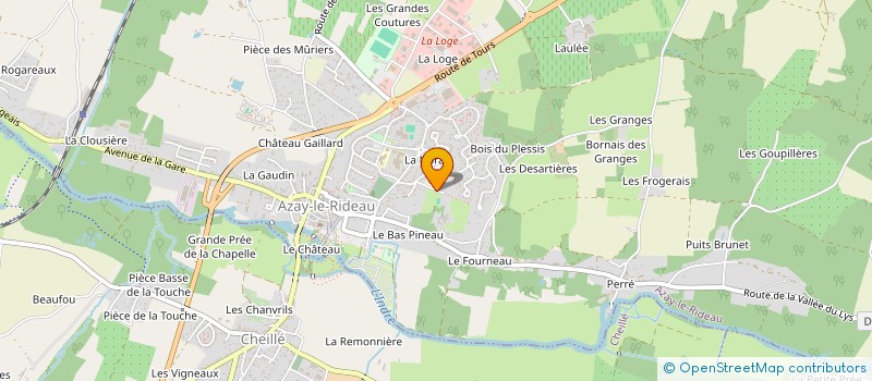 localisation de l'entreprise SKIN'UP à AZAY-LE-RIDEAU