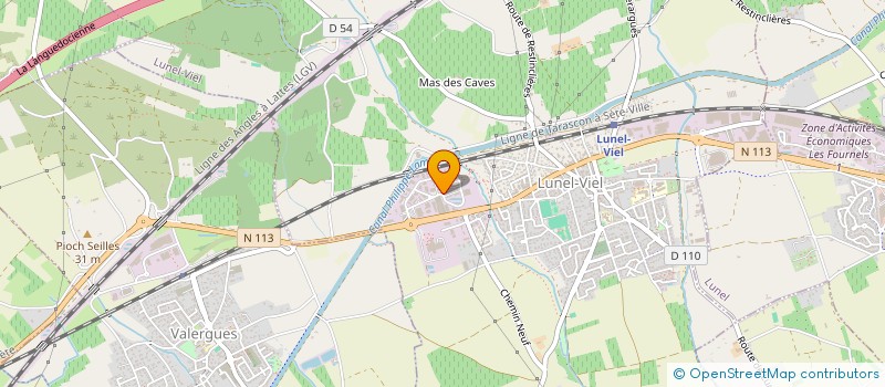 localisation de l'entreprise SKINCOAT PERFORMANCES  LUNEL-VIEL