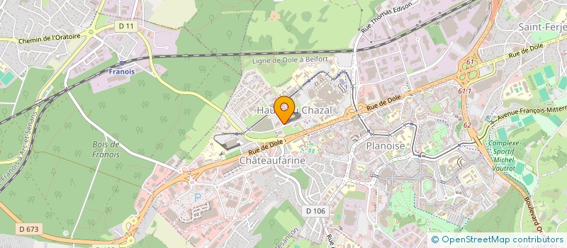 localisation de l'entreprise SKINEXIGENCE à BESANCON