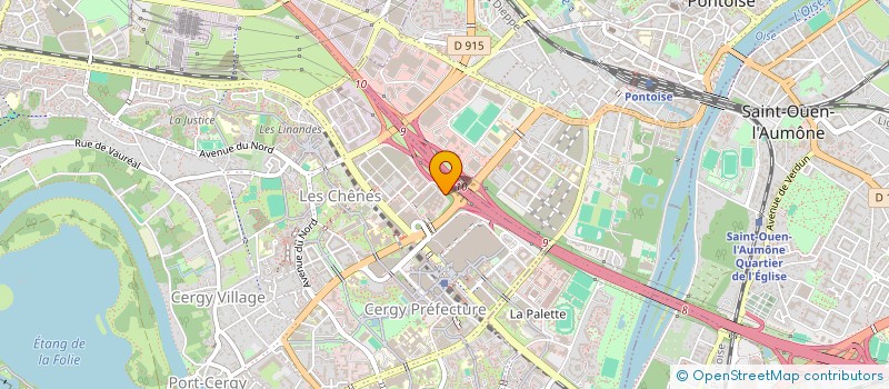 localisation de l'entreprise SKINTHERA à CERGY