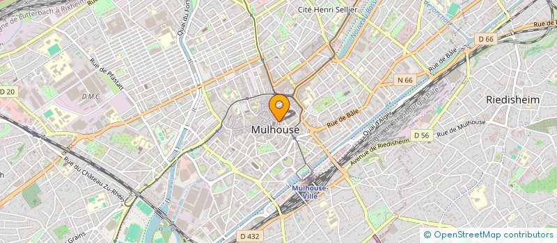 localisation de l'entreprise SKINWELNESS à MULHOUSE