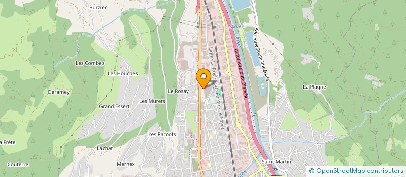 localisation de l'entreprise SKIS DYNASTAR SA à SALLANCHES