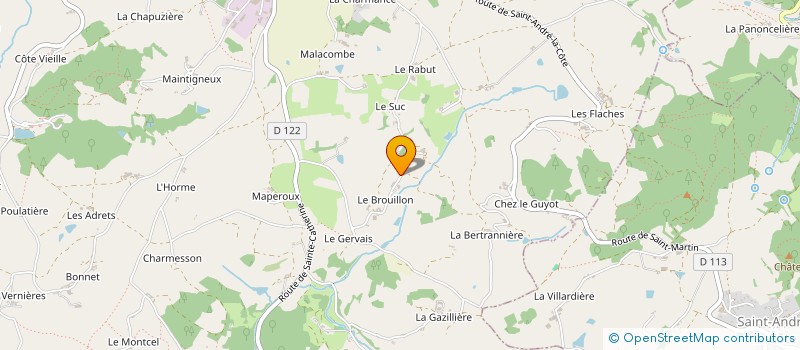 localisation de l'entreprise SKIS SERVICES 69  SAINT-MARTIN-EN-HAUT