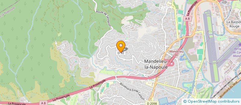 localisation de l'entreprise SKISPORTS à MANDELIEU LA NAPOULE