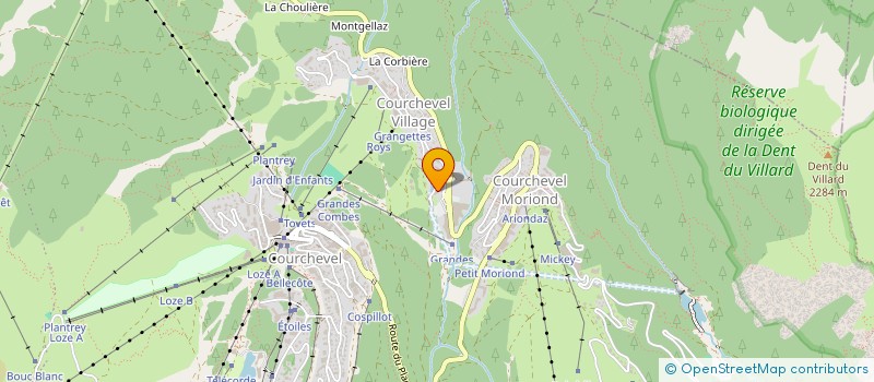 localisation de l'entreprise SKIVOL MONTGOLFIERE à COURCHEVEL