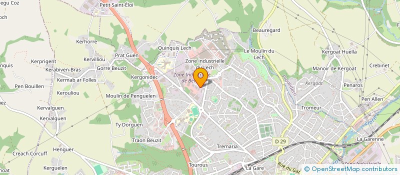 localisation de l'entreprise SKLENT  LANDERNEAU