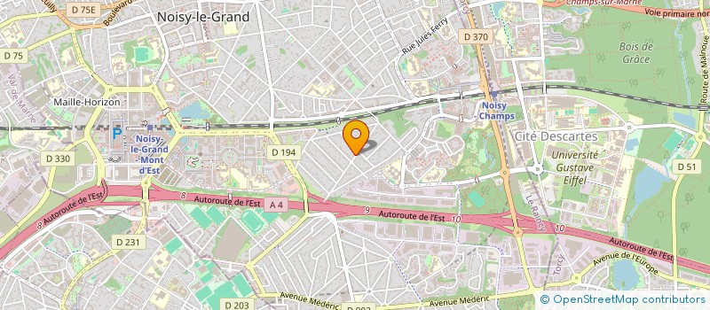 localisation de l'entreprise SKLOGISTIQUE à NOISY-LE-GRAND
