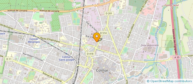 localisation de l'entreprise SKM COM  COLMAR