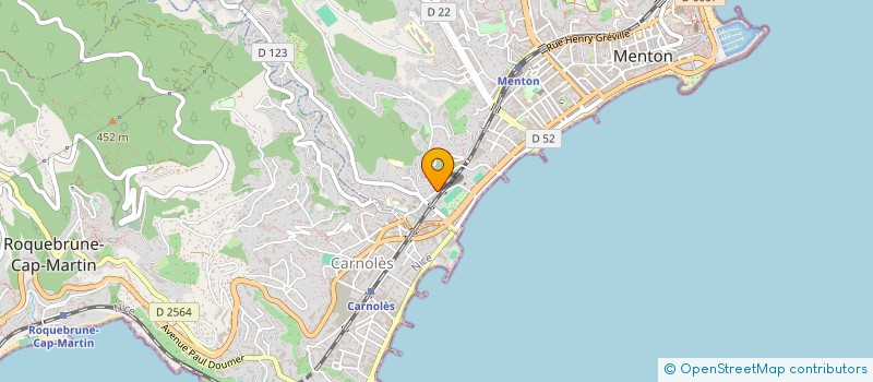 localisation de l'entreprise SKM IMMOBILIER à MENTON