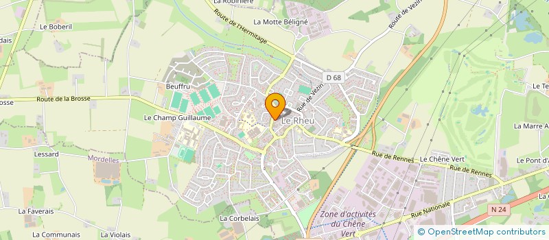 localisation de l'entreprise SKM TRANSPORT 35  LE RHEU