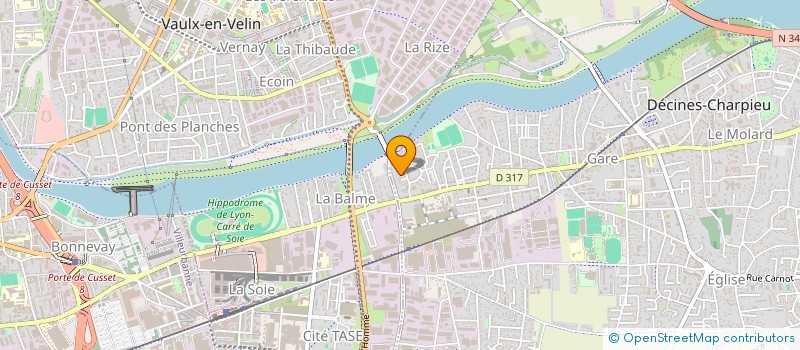 localisation de l'entreprise SKN TRANSPORT  DECINES-CHARPIEU