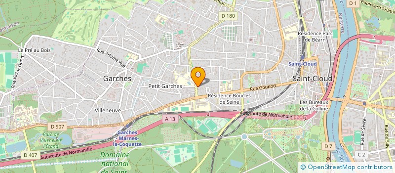 localisation de l'entreprise SKN TRANSPORT à SAINT-CLOUD
