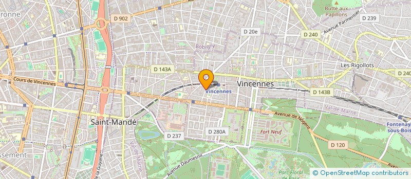 localisation de l'entreprise SKOAZ'  VINCENNES