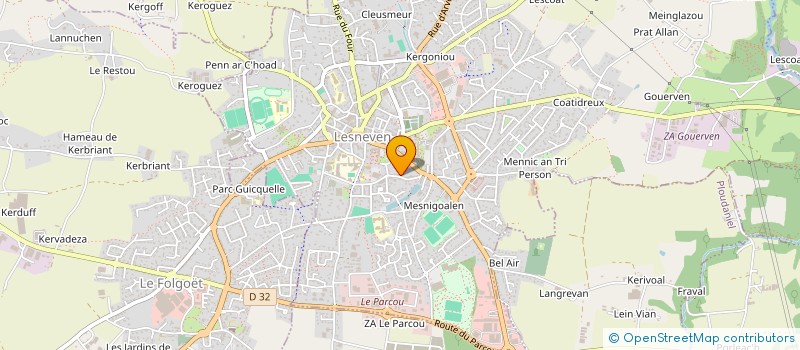 localisation de l'entreprise SKOL DIWAN LESNEVEN à LESNEVEN