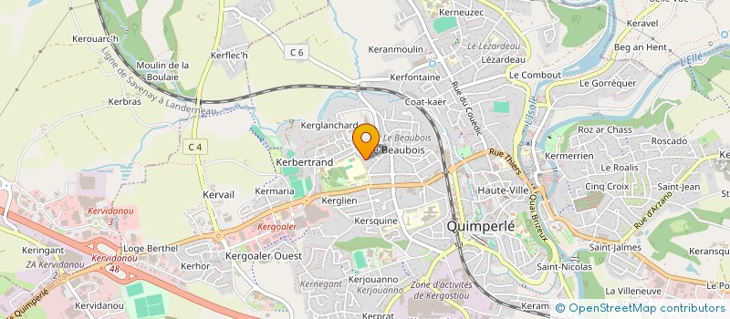 localisation de l'entreprise SKOL GOUREN COTONNEC KEMPERLE à QUIMPERLE
