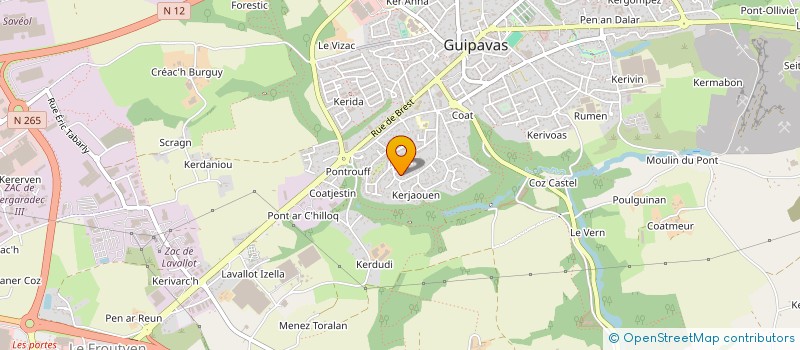 localisation de l'entreprise SKOL GOUREN GWIPAVAZ  GUIPAVAS