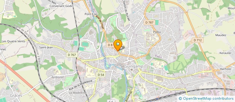 localisation de l'entreprise SKOL'INN  GUINGAMP