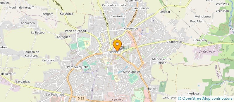 localisation de l'entreprise SKOLIOU BREZHONEG BRO LEON à LESNEVEN