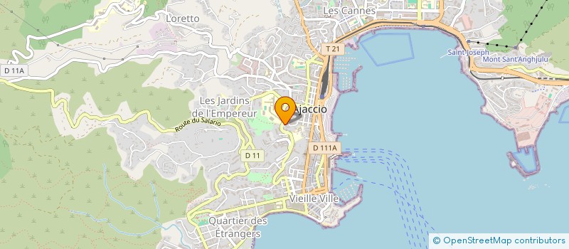 localisation de l'entreprise SKORPIOS  AJACCIO
